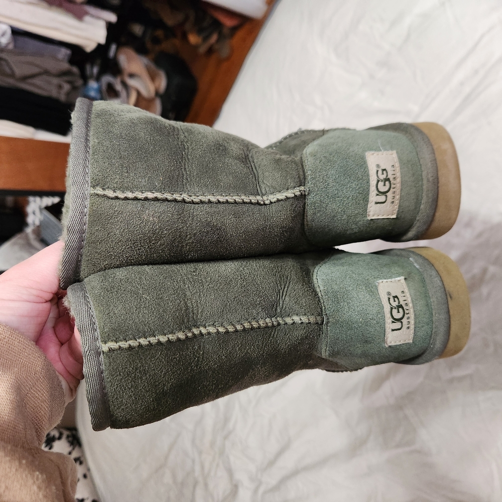 UGG Green Suede Boots